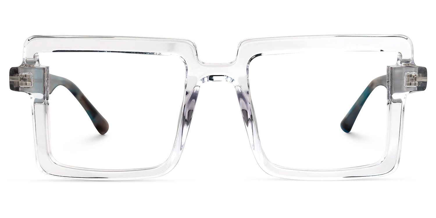Efthymia - Square Crystal Eyeglasses | Vooglam Angle View