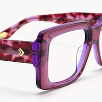 Kente - Rectangle Purple Eyeglasses - 6