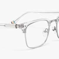 Preppy - Rectangle Transparent Eyeglasses - 5