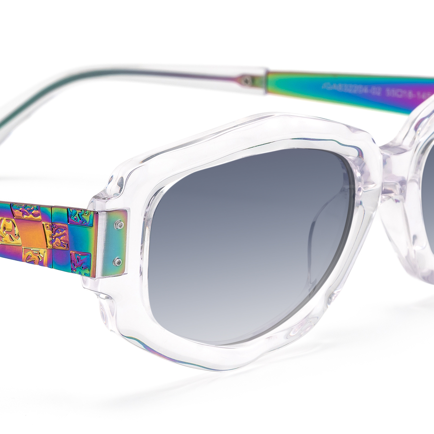 Spire - Geometric Transparent Sunglasses - 4