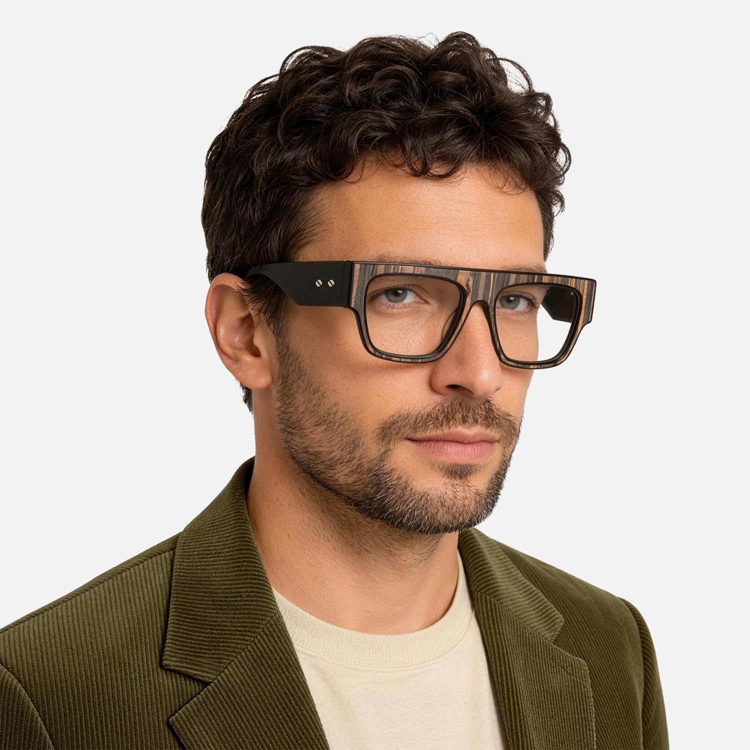 Explore the design story of Wandrea - Aviator Brown Eyeglasses | Vooglam