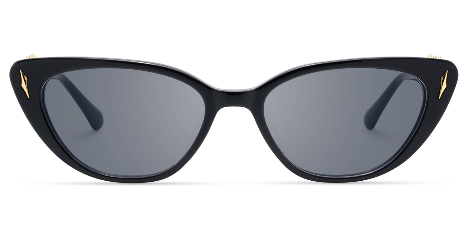 As If - Cat Eye Black Sunglasses - 1