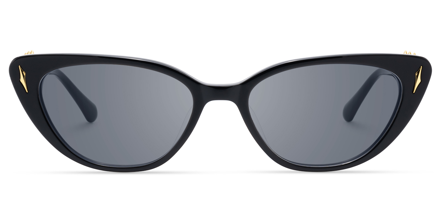As If - Cat Eye Black Sunglasses