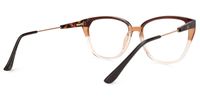 Eivor - Cat Eye Brown Eyeglasses | Vooglam Side View