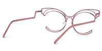 Maggie - Cat Eye Pink Eyeglasses | Vooglam Side View