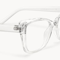 Raquel - Sleek Crystal Clear Frame Glasses - 5