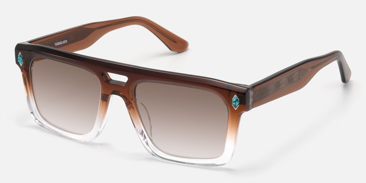 Bastion - Two Tone Double Bridge Glasses | Vooglam