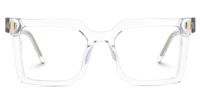 Nadie - Square Crystal Eyeglasses | Vooglam Angle View