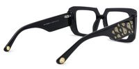 Ellery - Rectangle Black Eyeglasses | Vooglam Side View