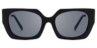Titan - Rectangle Black Sunglasses - 1