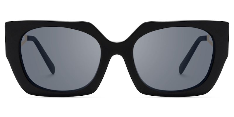 Titan - Rectangle Black Sunglasses