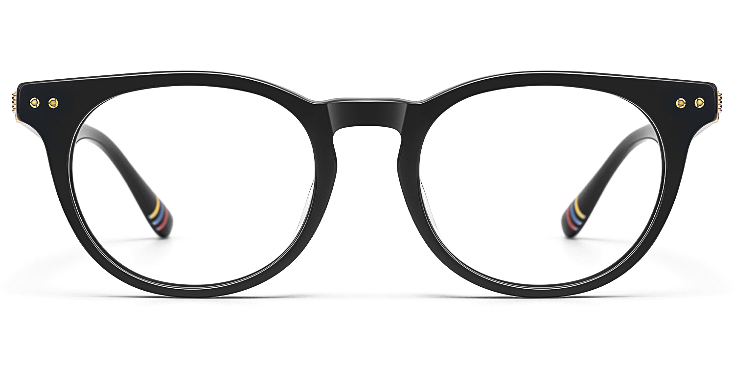 

Vintel - Rectangle Black Eyeglasses