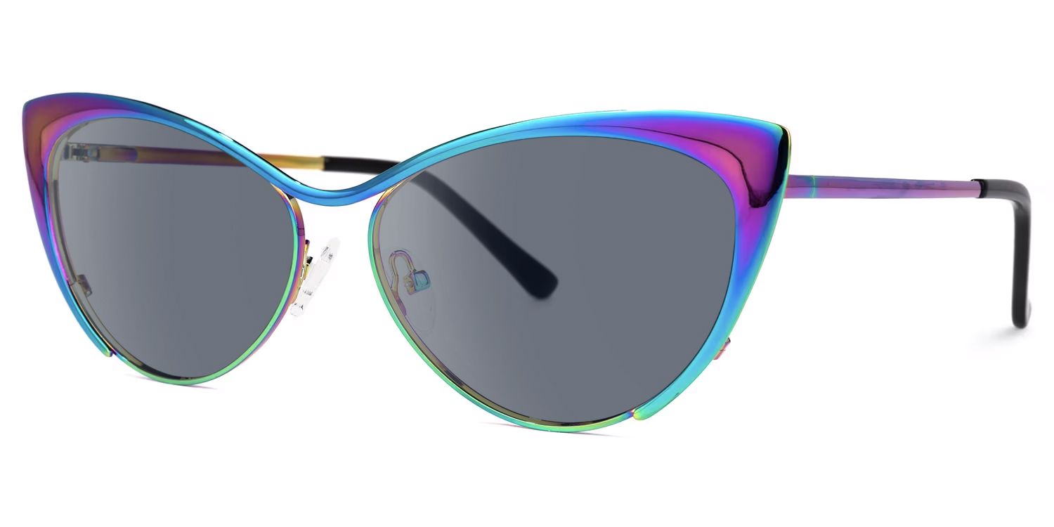 Annabelle - Cat Eye Multicolor Sunglasses | Vooglam Front View