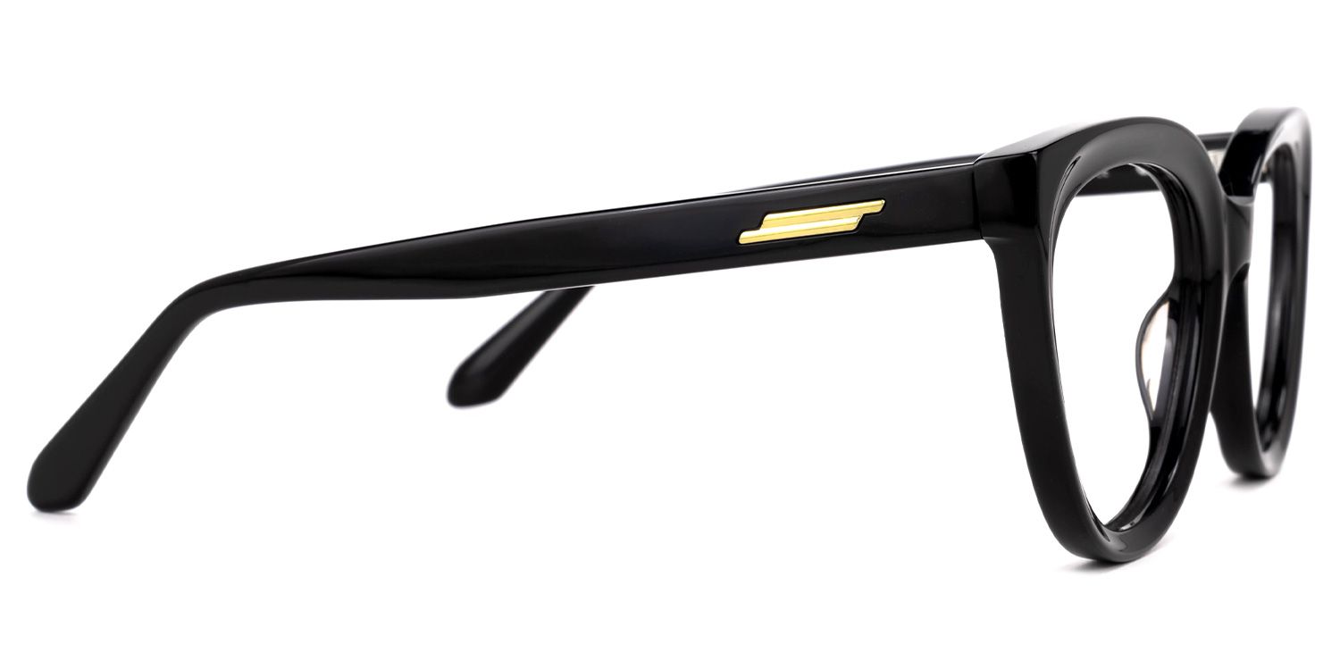 Egemen - Cat Eye Black Eyeglasses | Vooglam 4