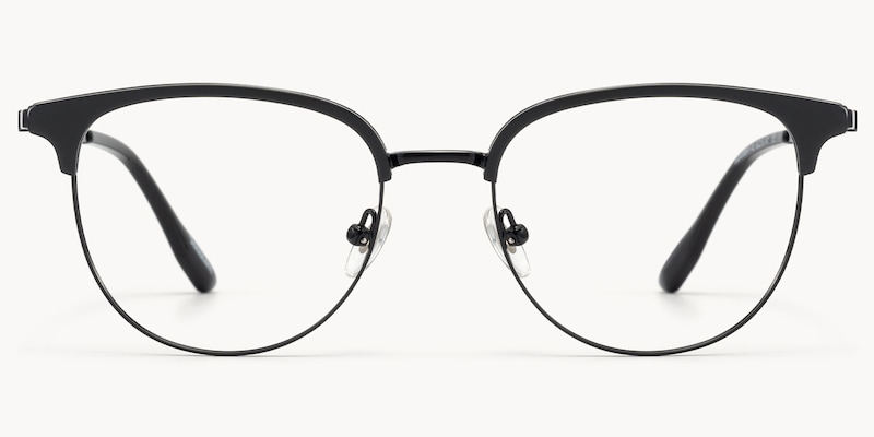 Grace - Round Black Eyeglasses