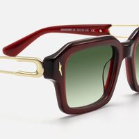 Blindspot - Square Red Sunglasses | Vooglam Design Details