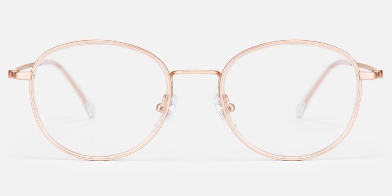 Harlow - Oval Gold Eyeglasses