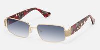 Alexandra - Rectangle Floral Sunglasses | Vooglam Front View