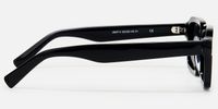 Jet - Rectangle Black Sunglasses | Vooglam Side View