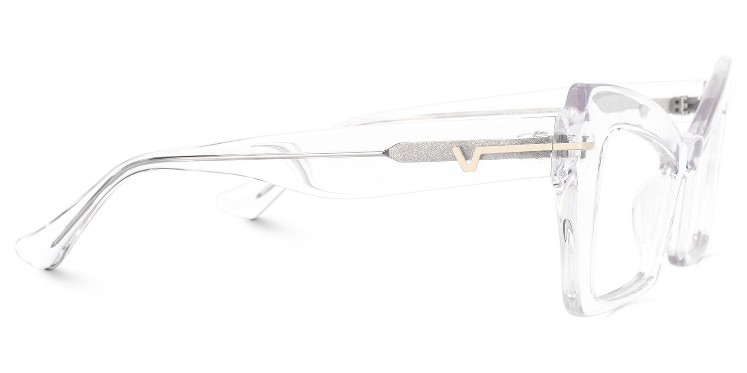 Faizah - Cat Eye Crystal Eyeglasses | Vooglam 4