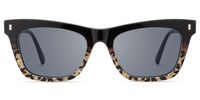 Calico - Square Two-tone Sunglasses | Vooglam Angle View