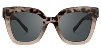 Naila - Stylish Square Tortoise Gray Sunglasses | Vooglam Angle View