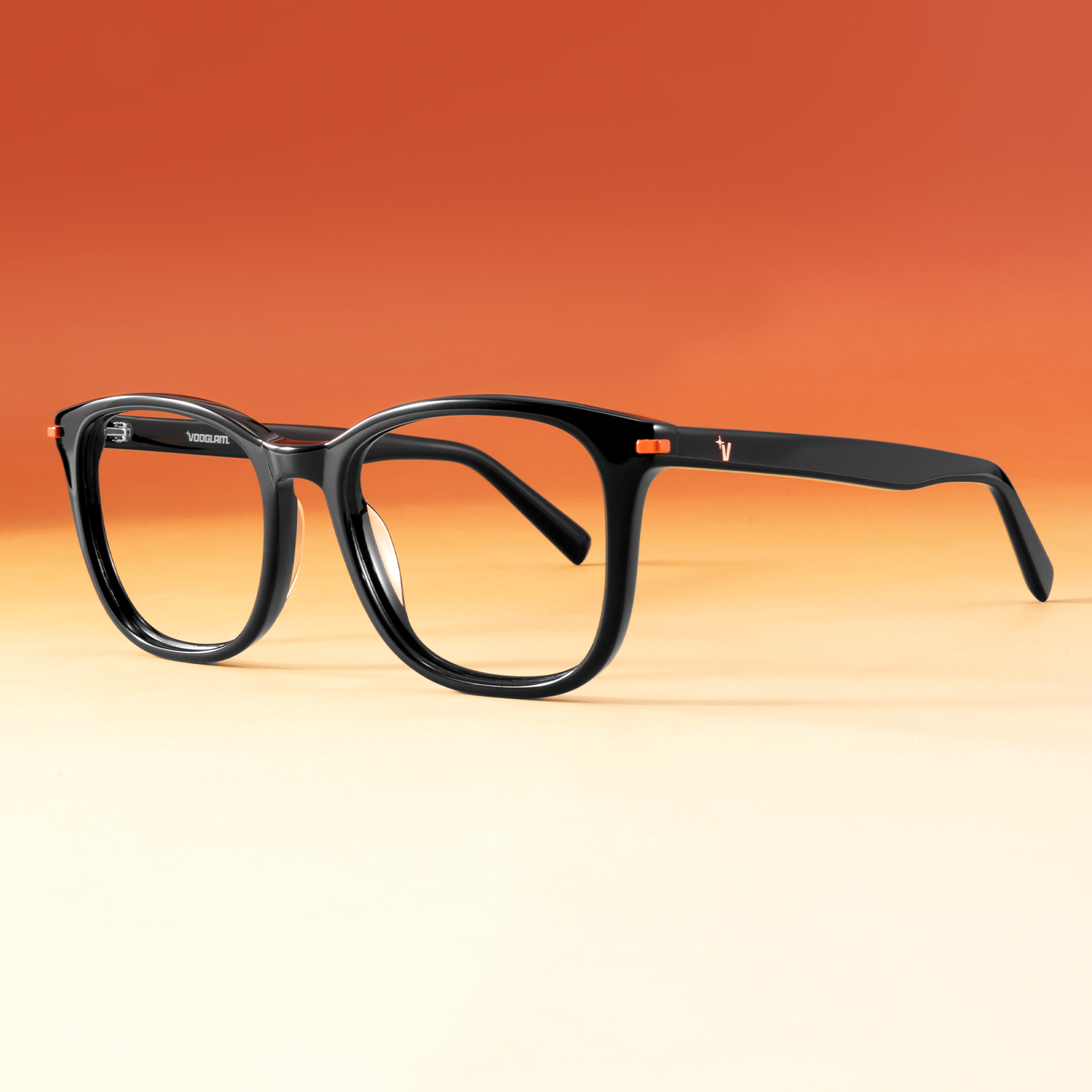 Holo - Square Black Eyeglasses - 1