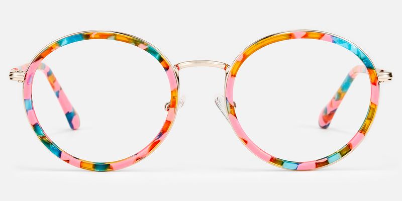 Alma - Round Multicolor Eyeglasses