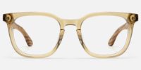 Lote - Square Champagne Eyeglasses | Vooglam Angle View
