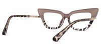 Ismail - Cat Eye Tortoise Eyeglasses | Vooglam Side View