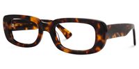 Elmarie - Rectangle Tortoise Eyeglasses | Vooglam Front View