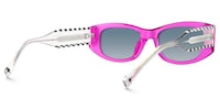 Banksy - Rectangle Purple Sunglasses - 4