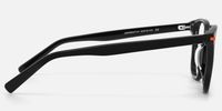Holo - Square Black Eyeglasses | Vooglam Side View