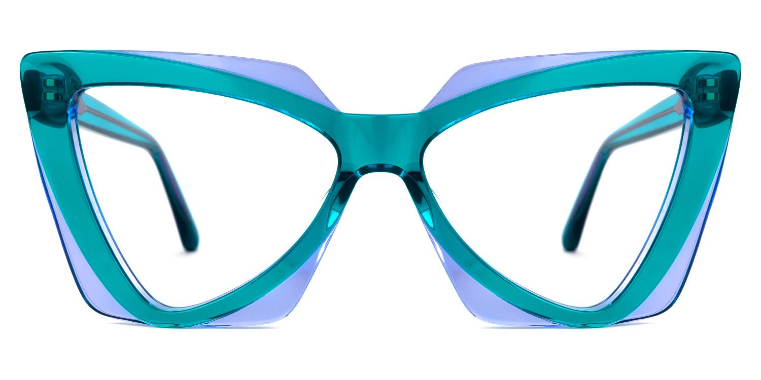 Deshawn - Cat Eye Blue/Purple Two-tone Eyeglasses product detail 2