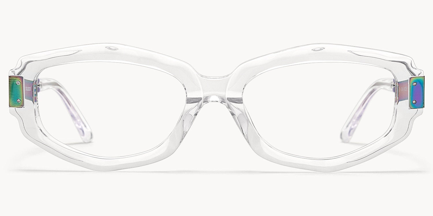 Spire - Geometric Transparent Eyeglasses - 1