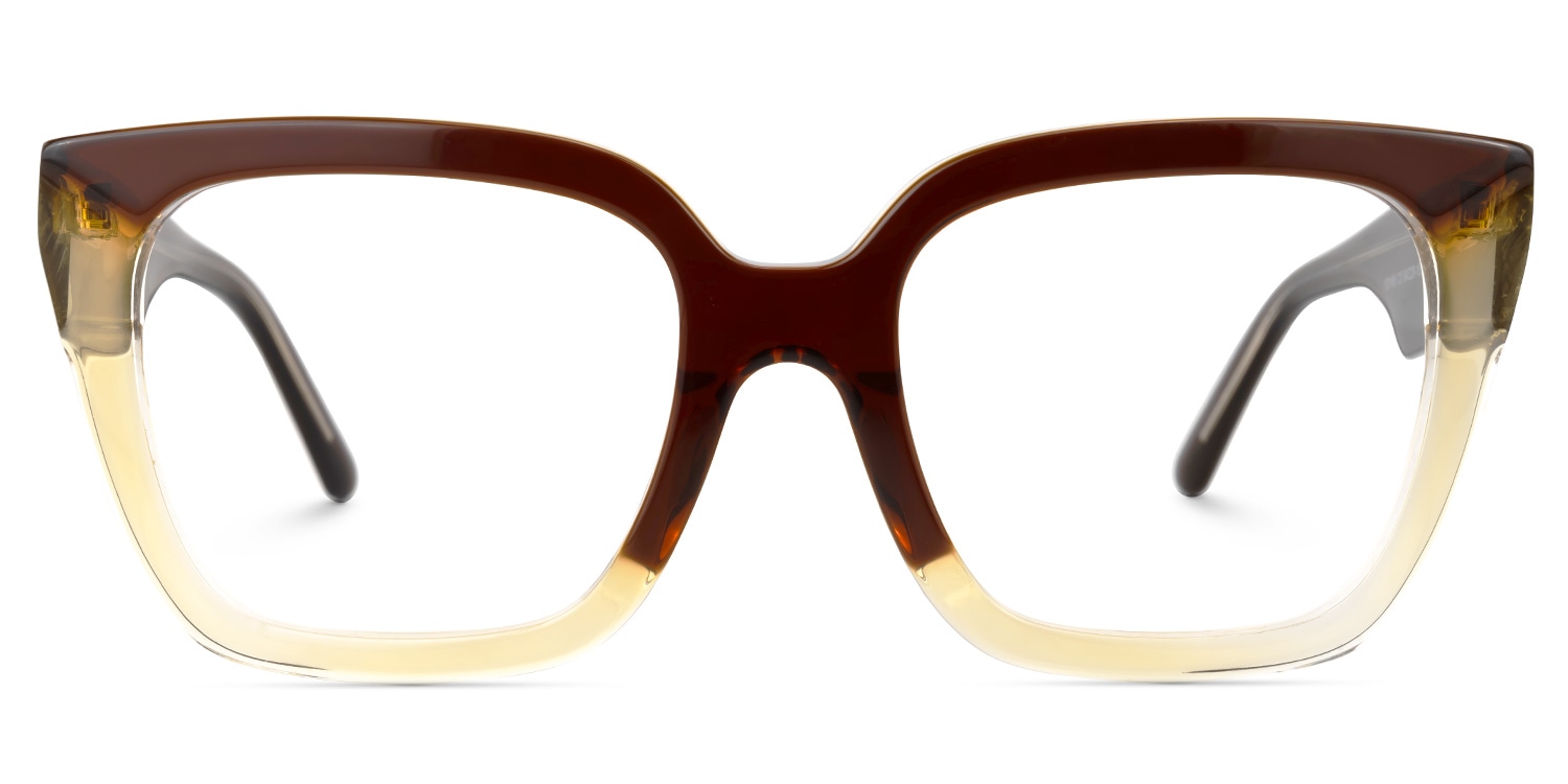 

Dericia - Square Brown Eyeglasses