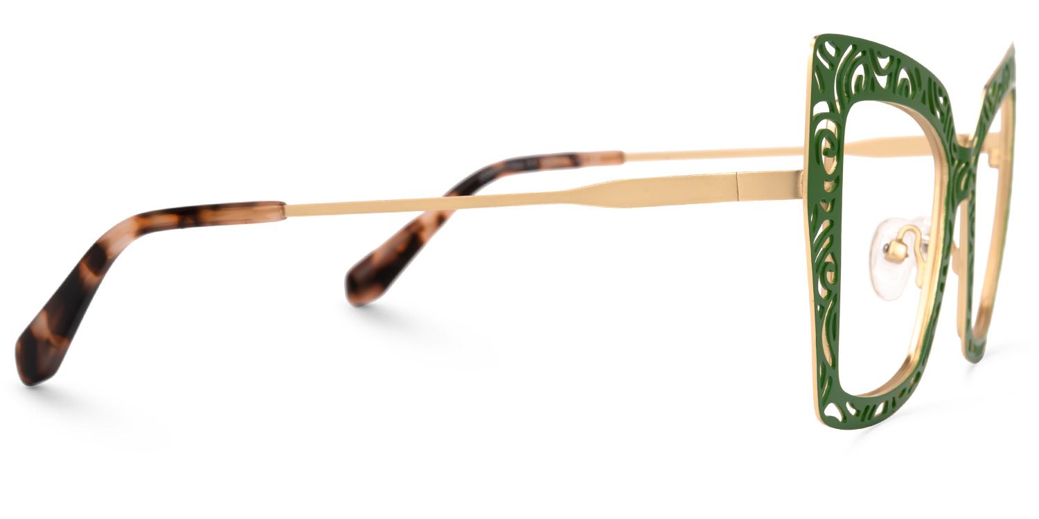 Darielle - Square Green Eyeglasses product detail 4