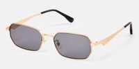 Aether - Geometric Gold Sunglasses | Vooglam Front View