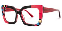 Moshay - Butterfly Multicolor Eyeglasses | Vooglam Front View