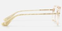 Marfa - Transparent Yellow Aviator Glasses | Vooglam Side View