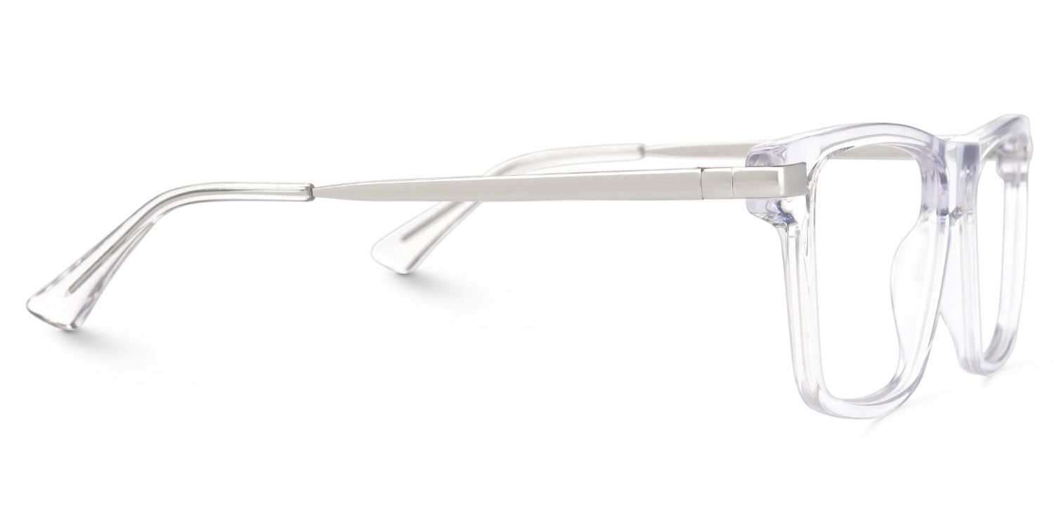 Elkie - Rectangle Crystal Eyeglasses | Vooglam 4