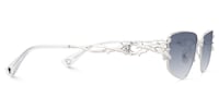 Spine - Geometric Silver Sunglasses - 4