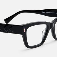 Surreal - Rectangle Black Eyeglasses | Vooglam Design Details