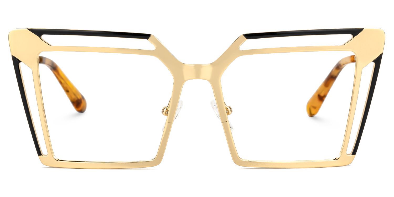 Fidelity - Square Black/Gold Eyeglasses product detail 2