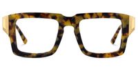 Emanita - Rectangle Tortoise Eyeglasses | Vooglam Angle View