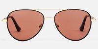 Joni - Aviator Two-tone Sunglasses | Vooglam Angle View