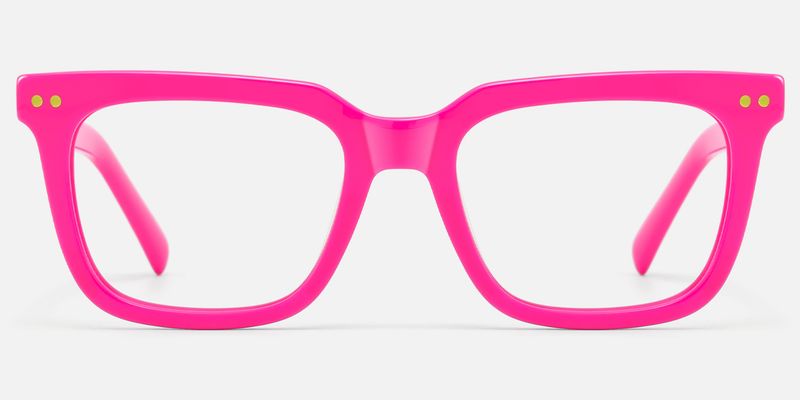 Remix - Rectangle Pink Eyeglasses