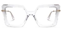 Adriano - Square Crystal Eyeglasses | Vooglam Angle View