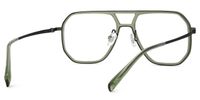 Galdesa - Aviator Green Eyeglasses | Vooglam Side View