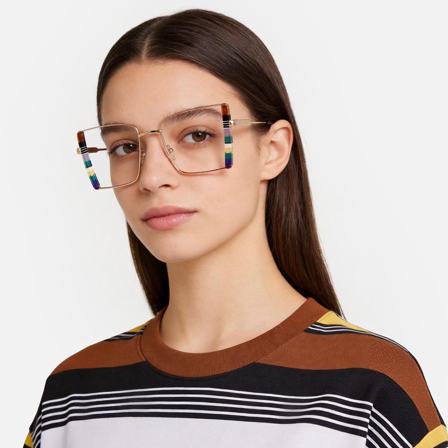 Explore the design story of Denzel - Shop Gold Rims Bohemian Glasses Online | Vooglam